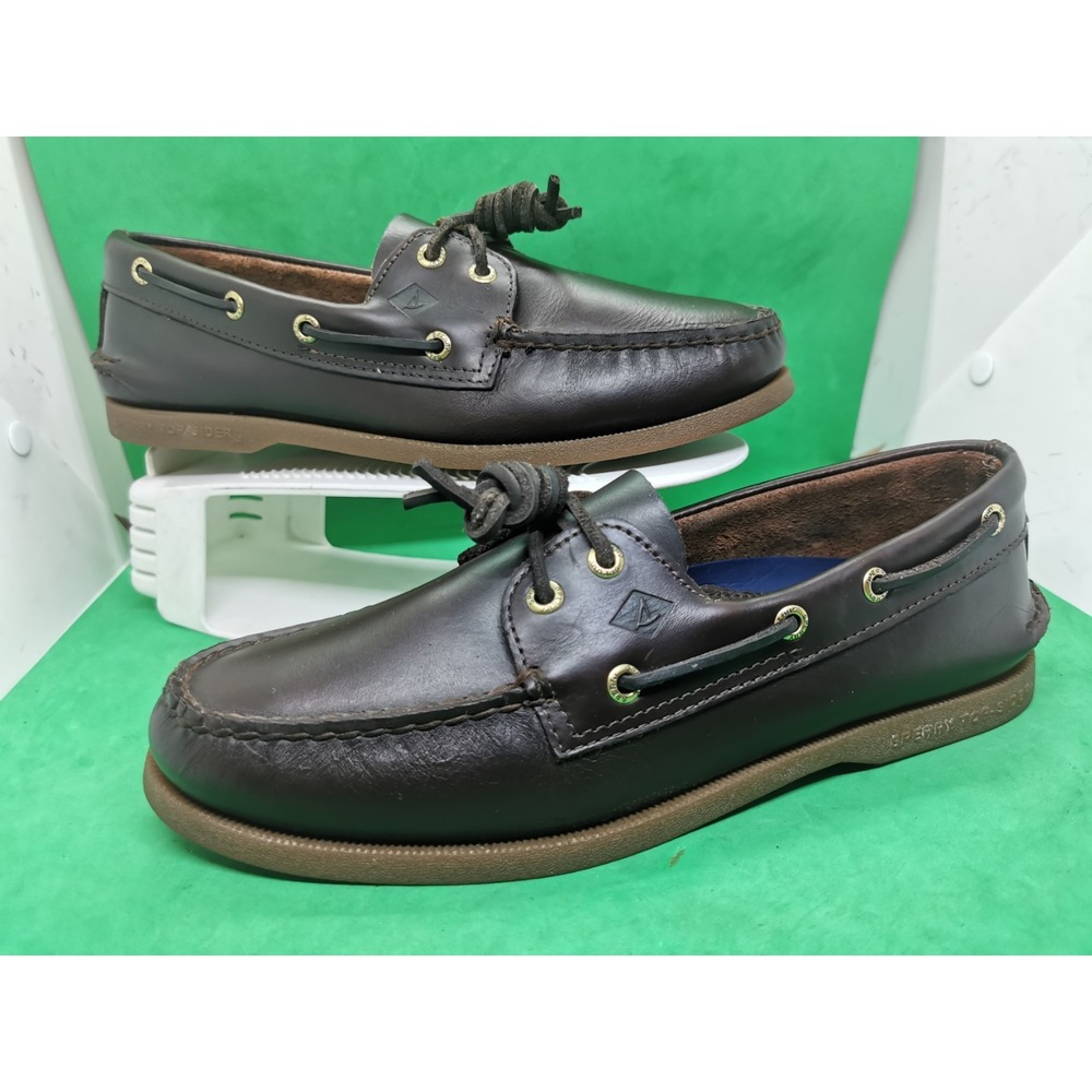 Vintage Sperry Top-Sider Men's Authentic Boat Driving Shoe Amaretto Size 9 M